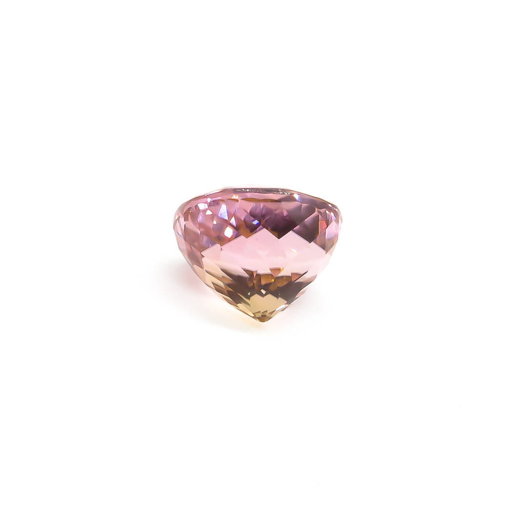 6.34 ct Oval Faceted Bi-Colour Pink & Yellow Tourmaline