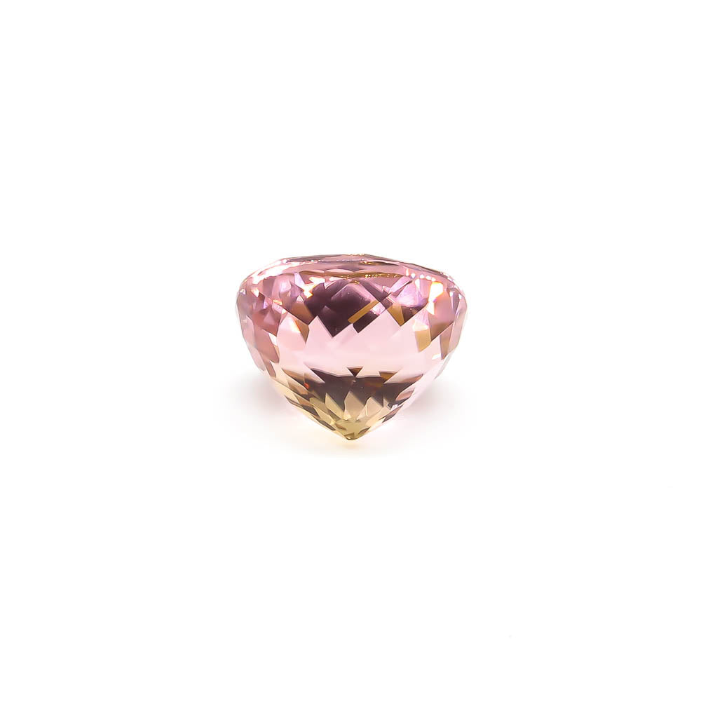 6.34 ct Oval Faceted Bi-Colour Pink & Yellow Tourmaline