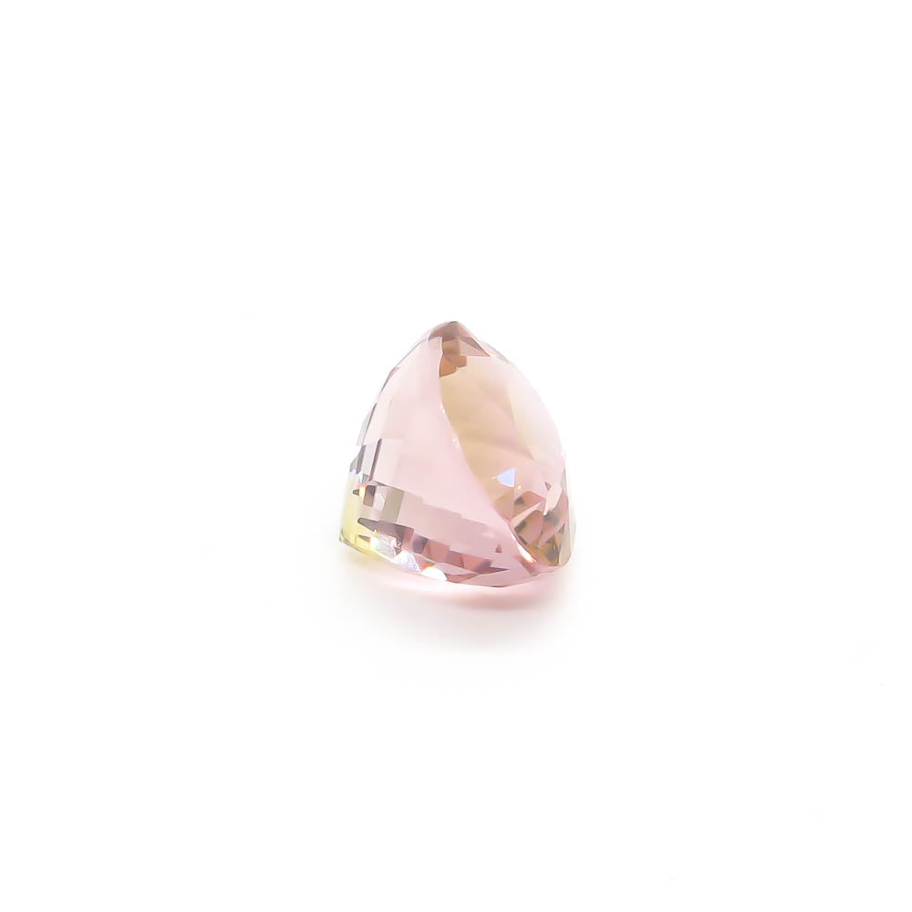 6.34 ct Oval Faceted Bi-Colour Pink & Yellow Tourmaline