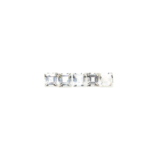 0.39 ct Square Faceted White Topaz