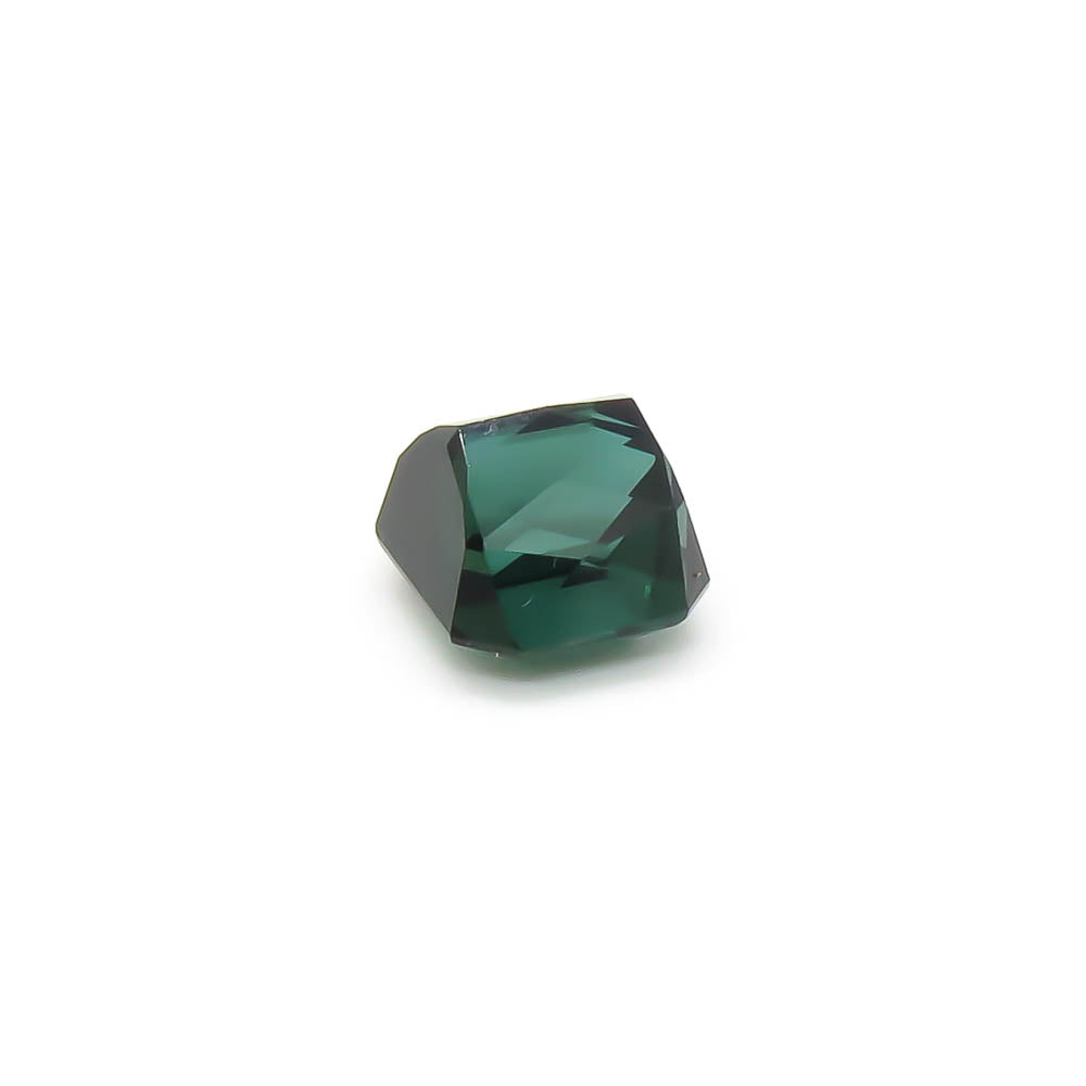 3.87 ct Octagon Faceted Blueish Forest Green Tourmaline