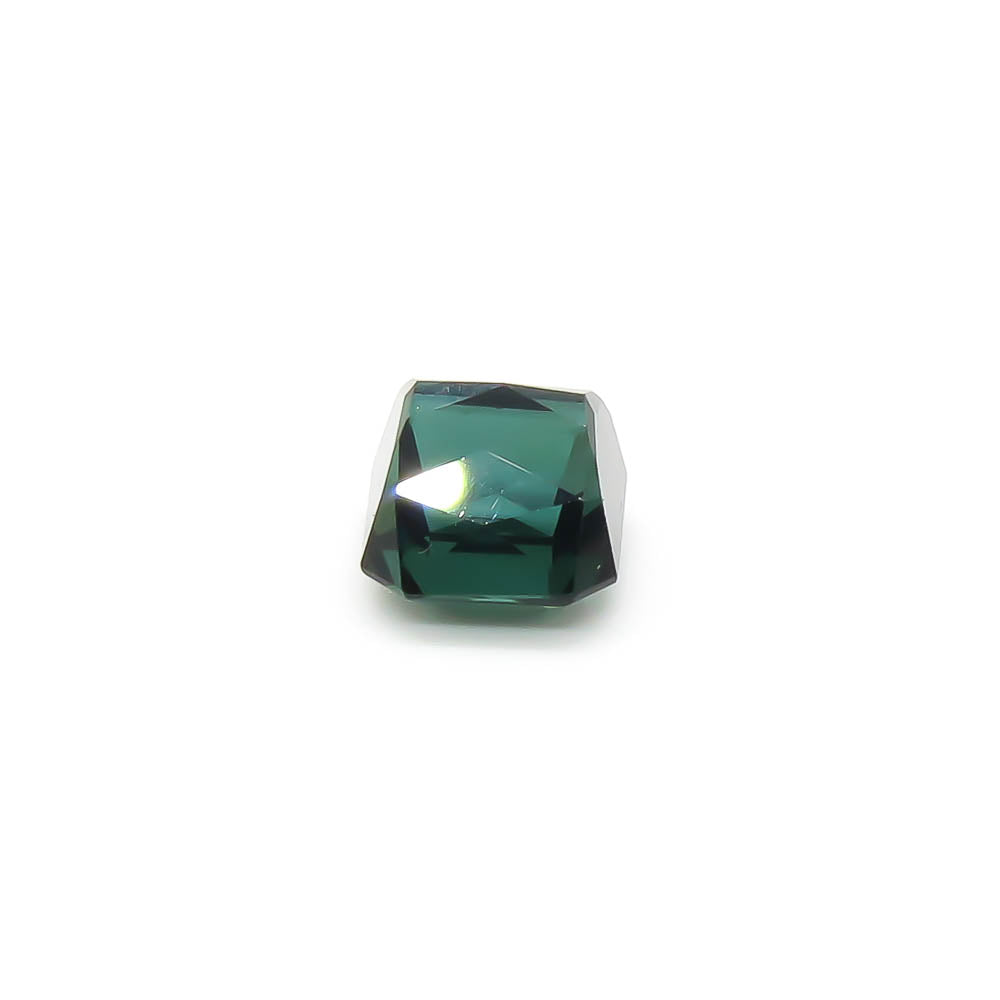 3.87 ct Octagon Faceted Blueish Forest Green Tourmaline