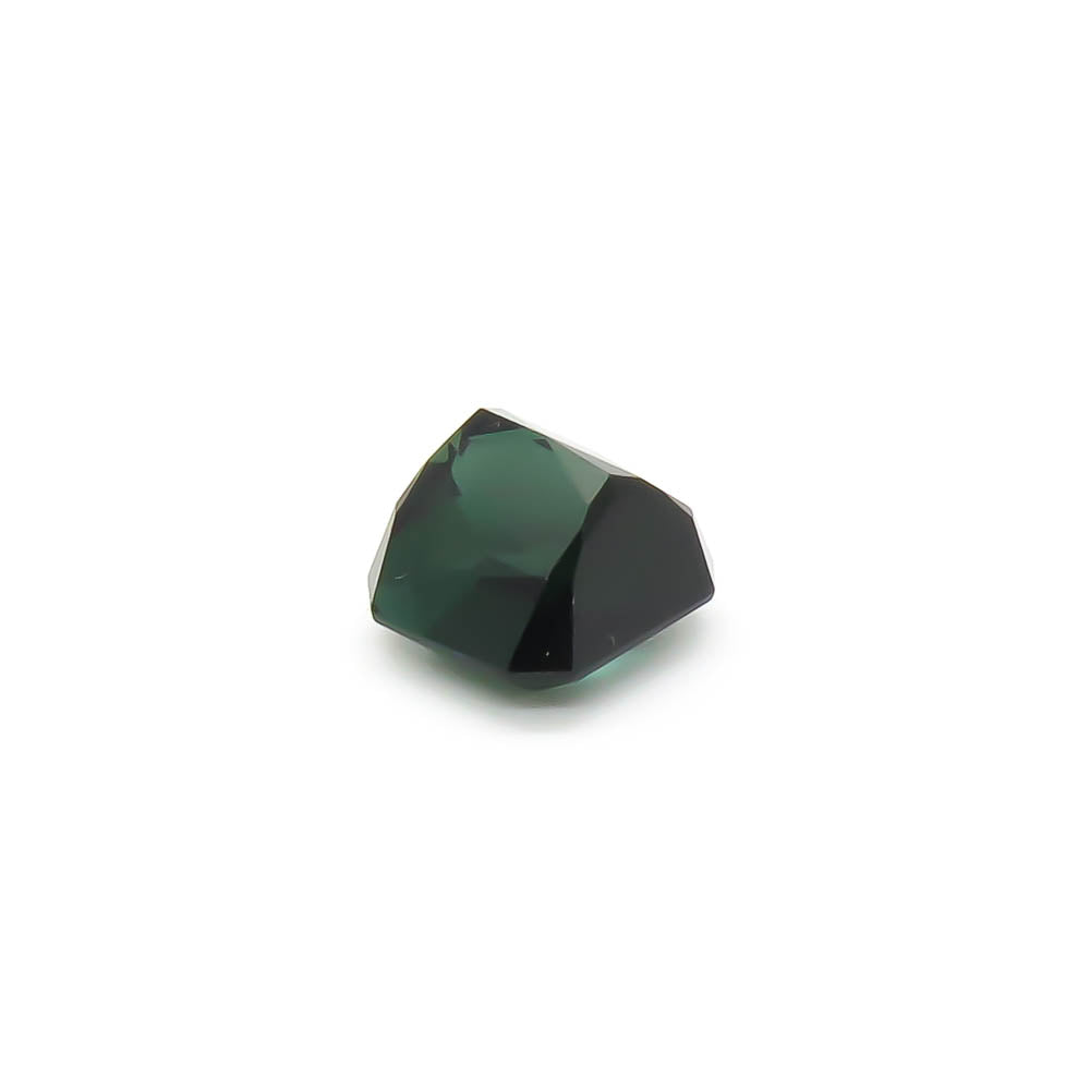 3.87 ct Octagon Faceted Blueish Forest Green Tourmaline