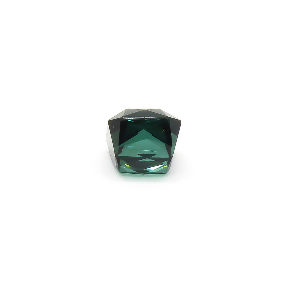 3.87 ct Octagon Faceted Blueish Forest Green Tourmaline