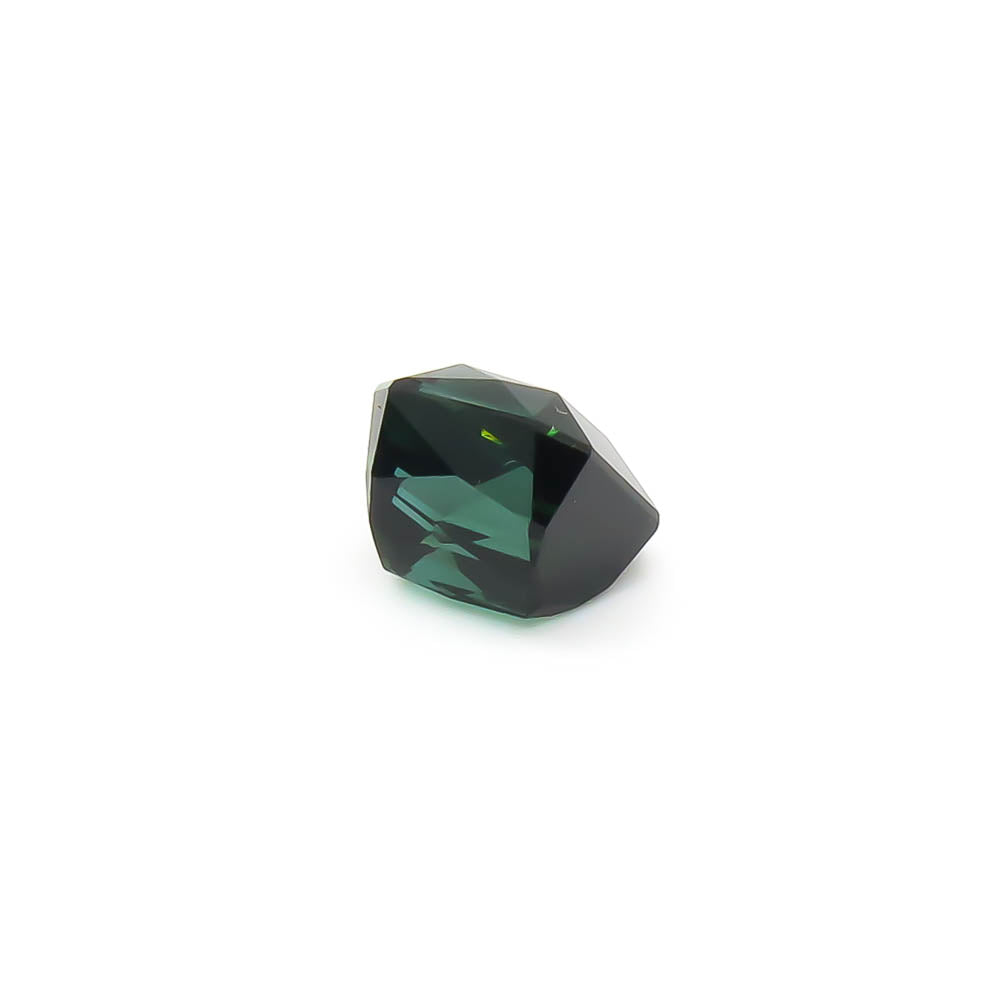 3.87 ct Octagon Faceted Blueish Forest Green Tourmaline