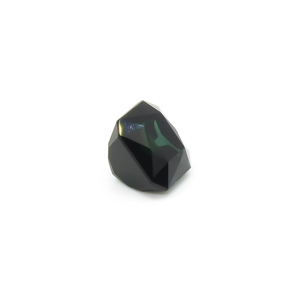 3.87 ct Octagon Faceted Blueish Forest Green Tourmaline