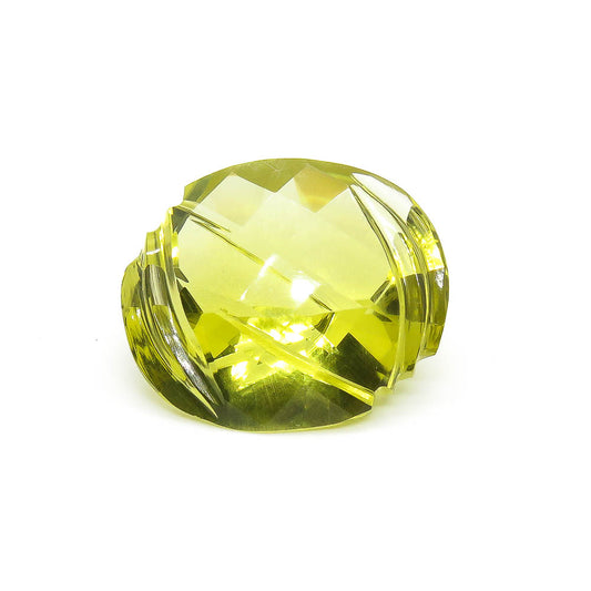 35.92 ct Designer Cut Lime Green Citrine (Lemon Quartz)