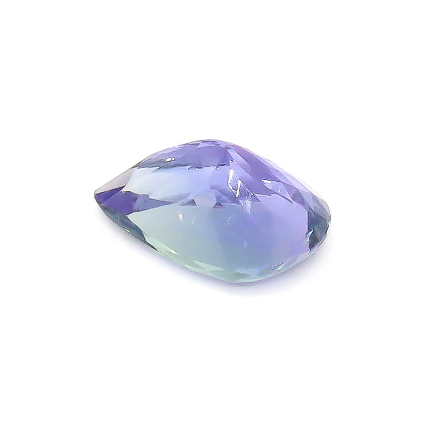 2.86 ct Pear Shape Faceted Bluish-Purple Peacock Tanzanite