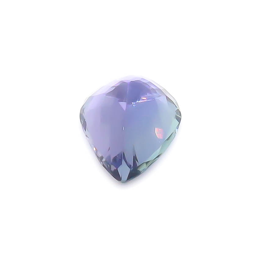 2.86 ct Pear Shape Faceted Bluish-Purple Peacock Tanzanite