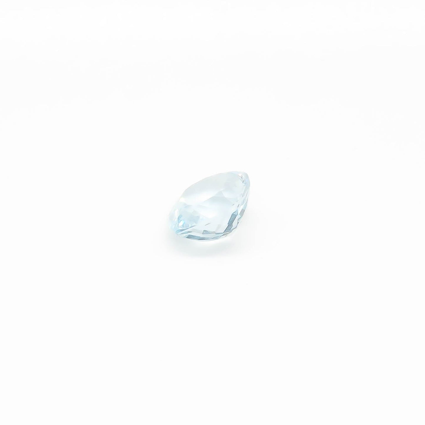 3.55 ct CERTIFIED Cushion Cut Faceted Pale Blue Aquamarine