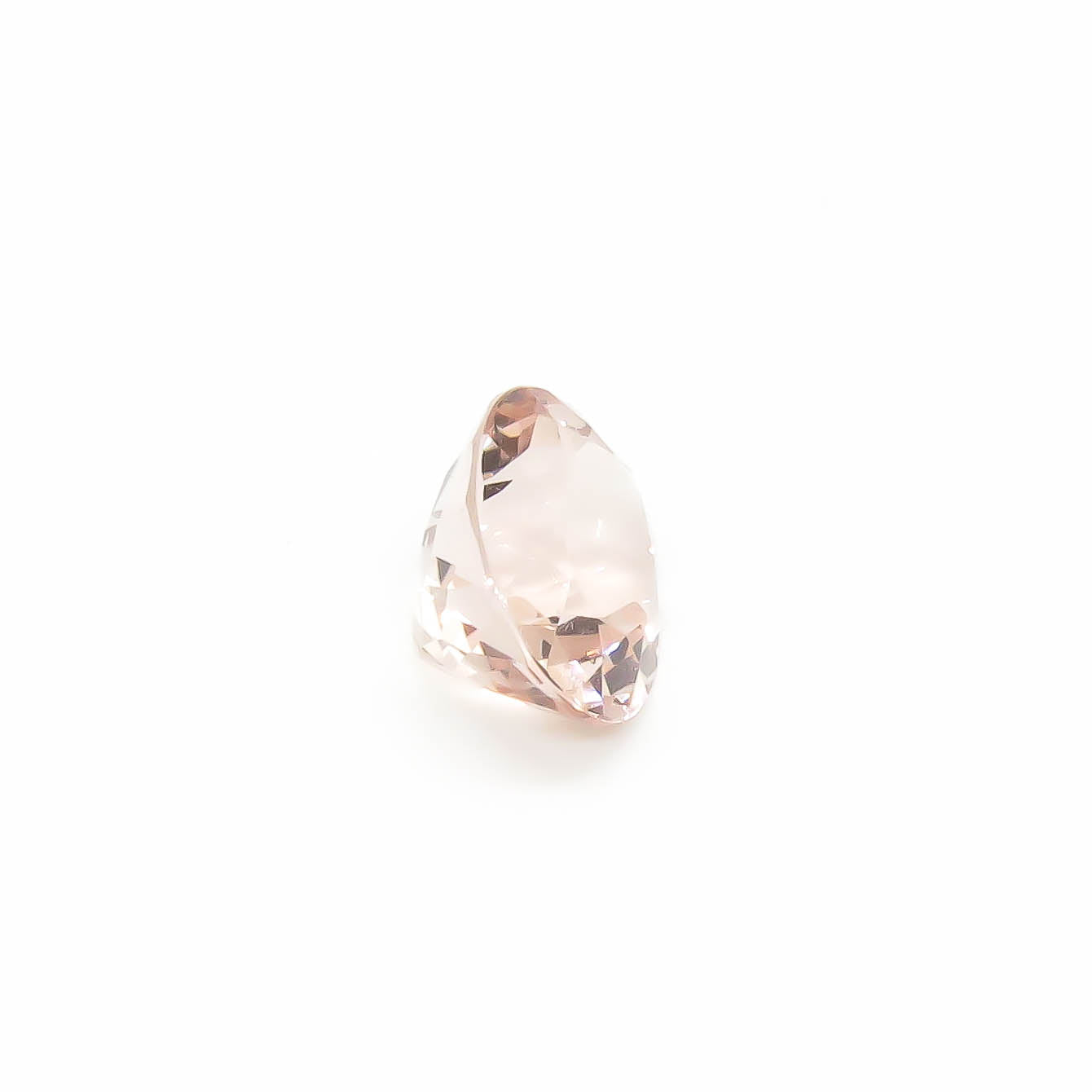 5.18 ct Oval Faceted Orangey-Pink Brazilian Morganite