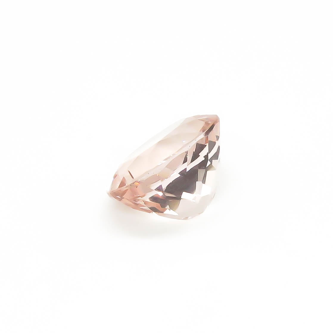 5.18 ct Oval Faceted Orangey-Pink Brazilian Morganite