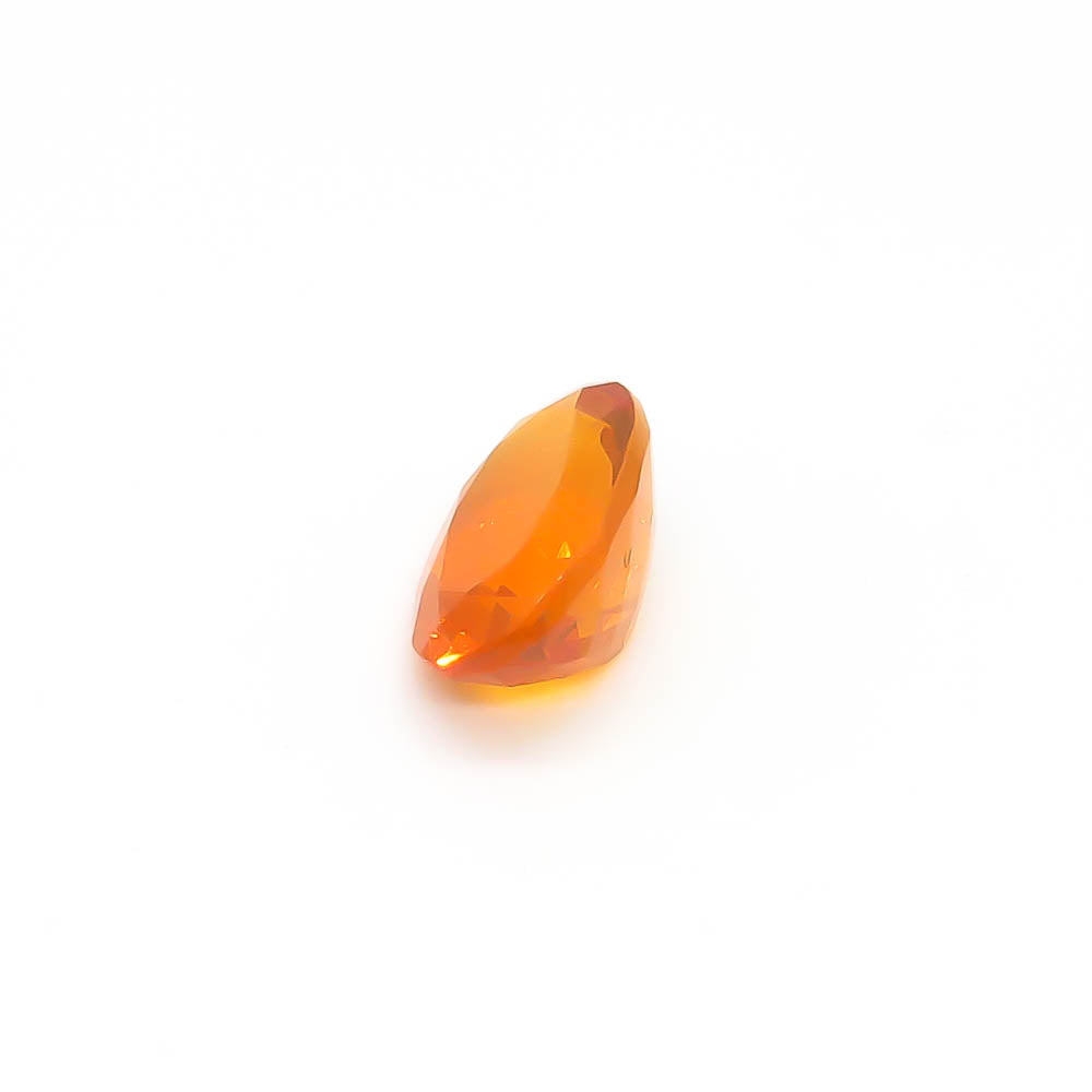 1.63 ct Faceted Oval Orange Mexican Fire Opal