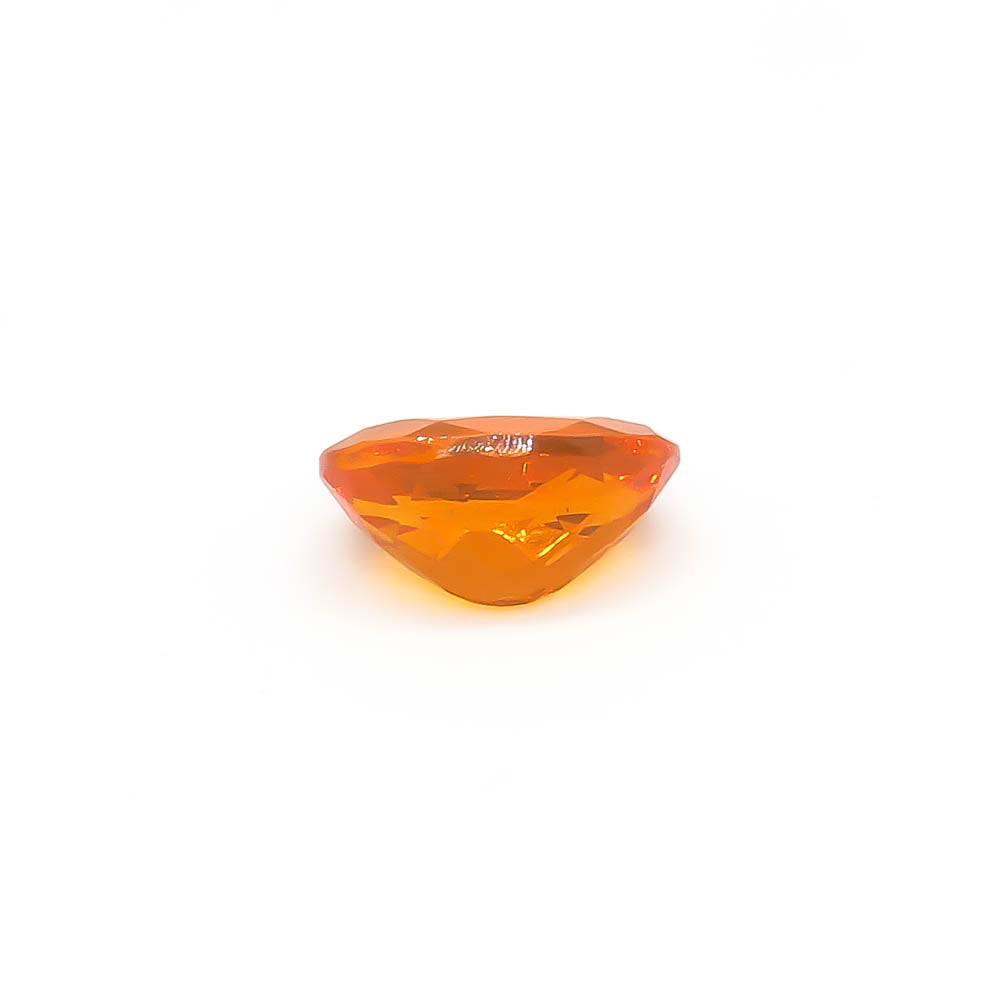 1.63 ct Faceted Oval Orange Mexican Fire Opal