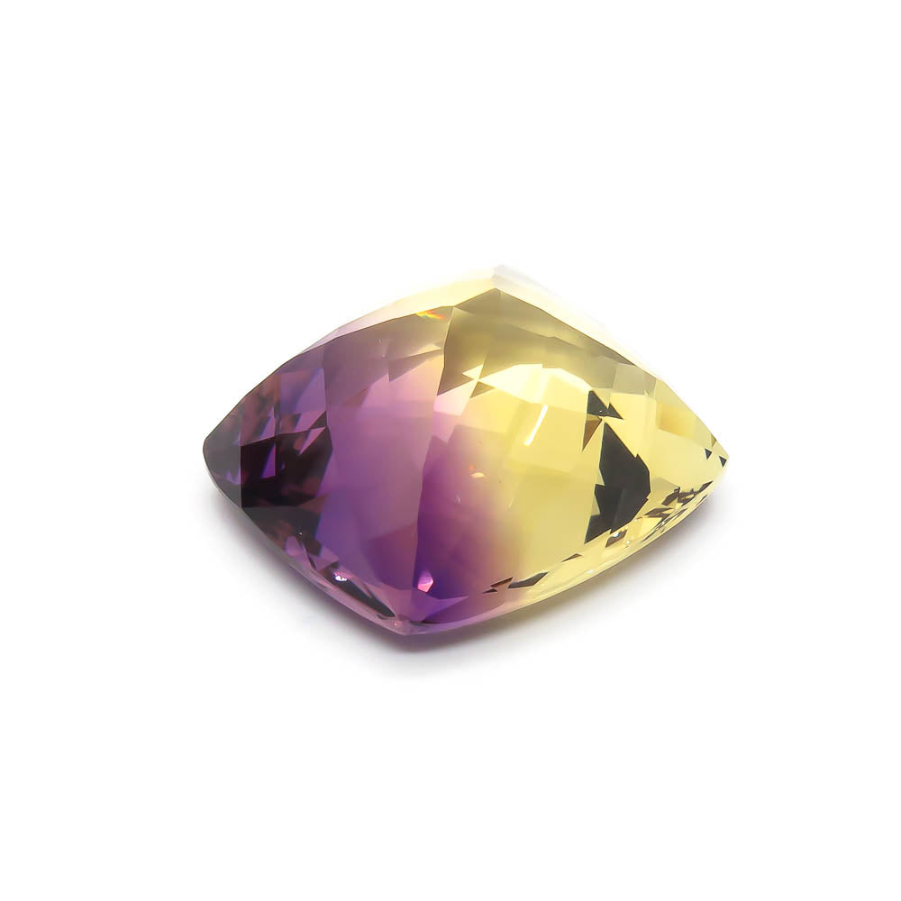 36.63 ct Ametrine - Bolivian - Zoned Yellow & Purple Cushion