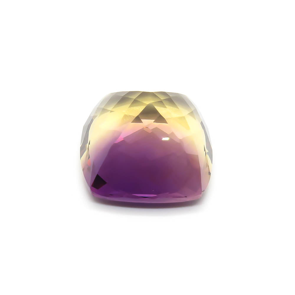 36.63 ct Ametrine - Bolivian - Zoned Yellow & Purple Cushion