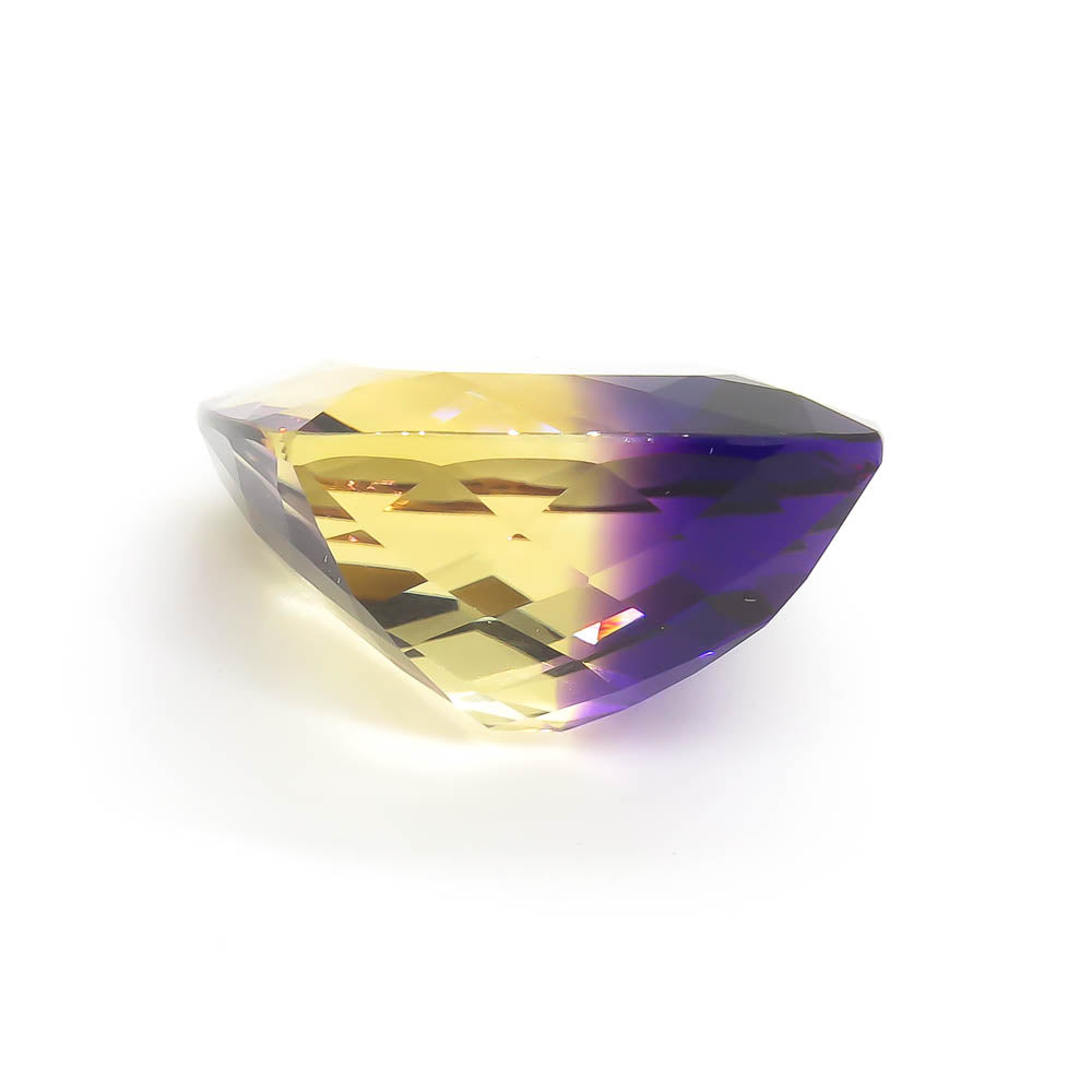 36.63 ct Ametrine - Bolivian - Zoned Yellow & Purple Cushion