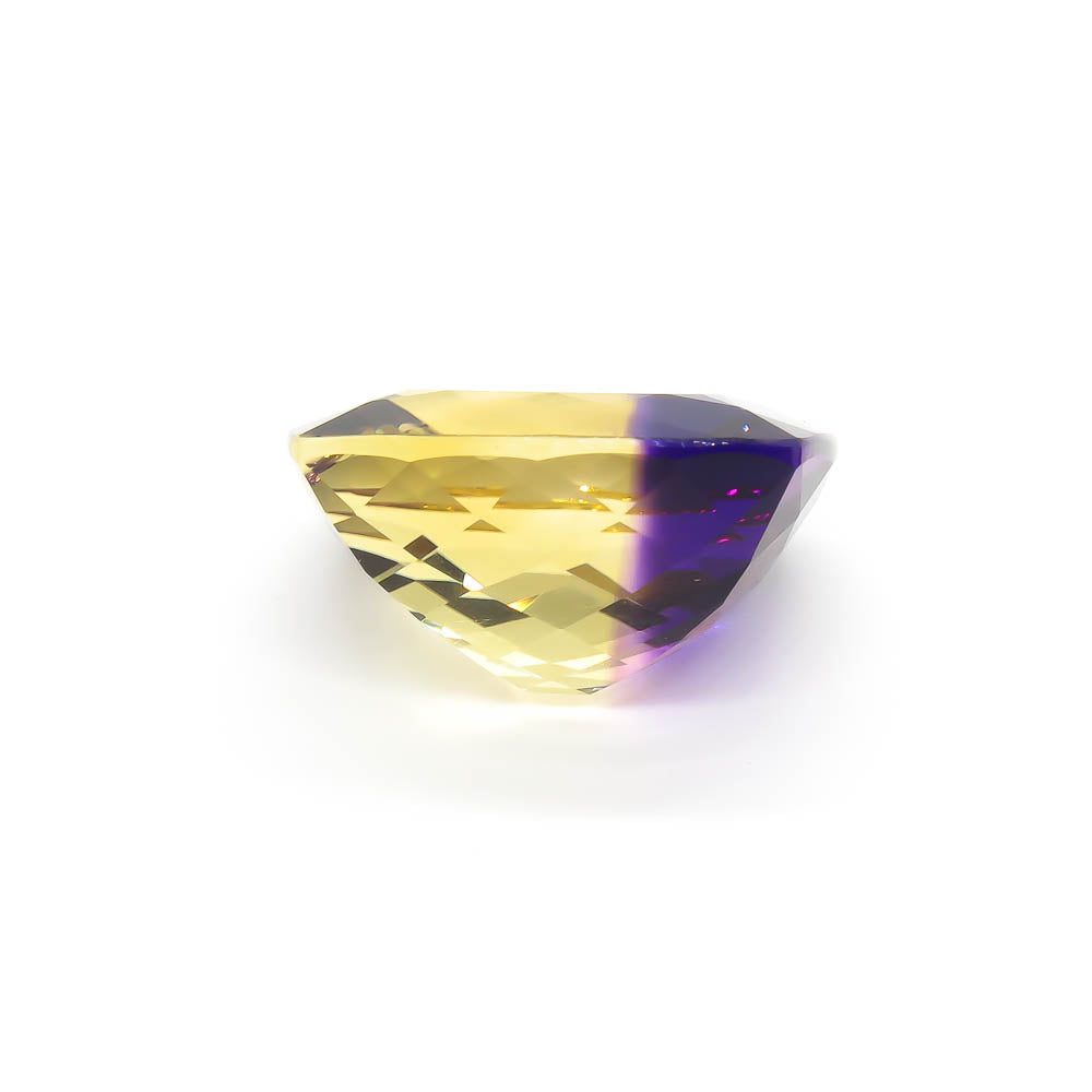 36.63 ct Ametrine - Bolivian - Zoned Yellow & Purple Cushion