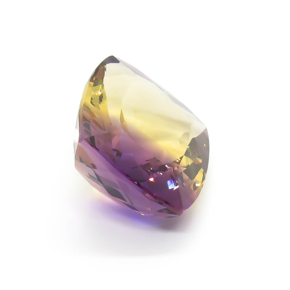 36.63 ct Ametrine - Bolivian - Zoned Yellow & Purple Cushion