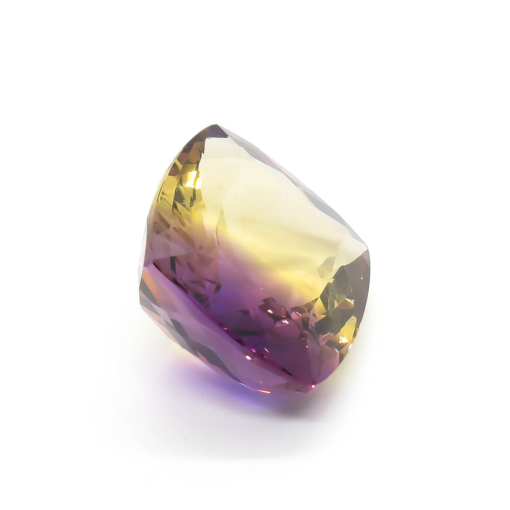 36.63 ct Ametrine - Bolivian - Zoned Yellow & Purple Cushion