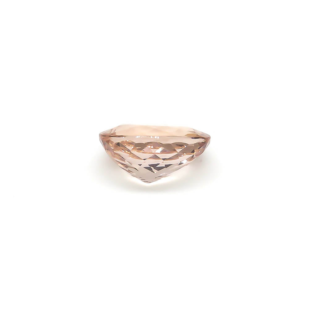 6.67 ct CERTIFIED Oval Faceted Peach African Morganite