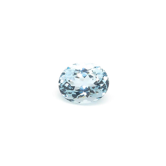 2.57 ct Oval Faceted Medium Blue Aquamarine