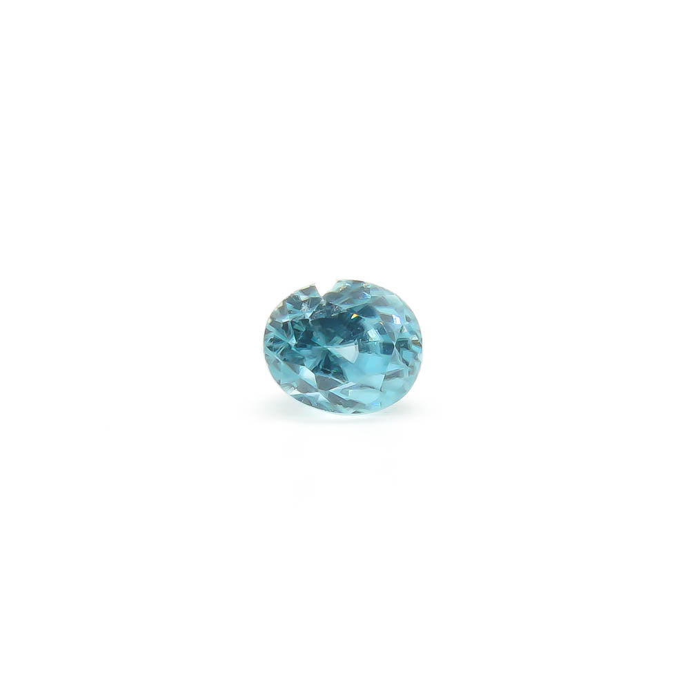 2.15 ct Oval Sky Blue Natural Zircon