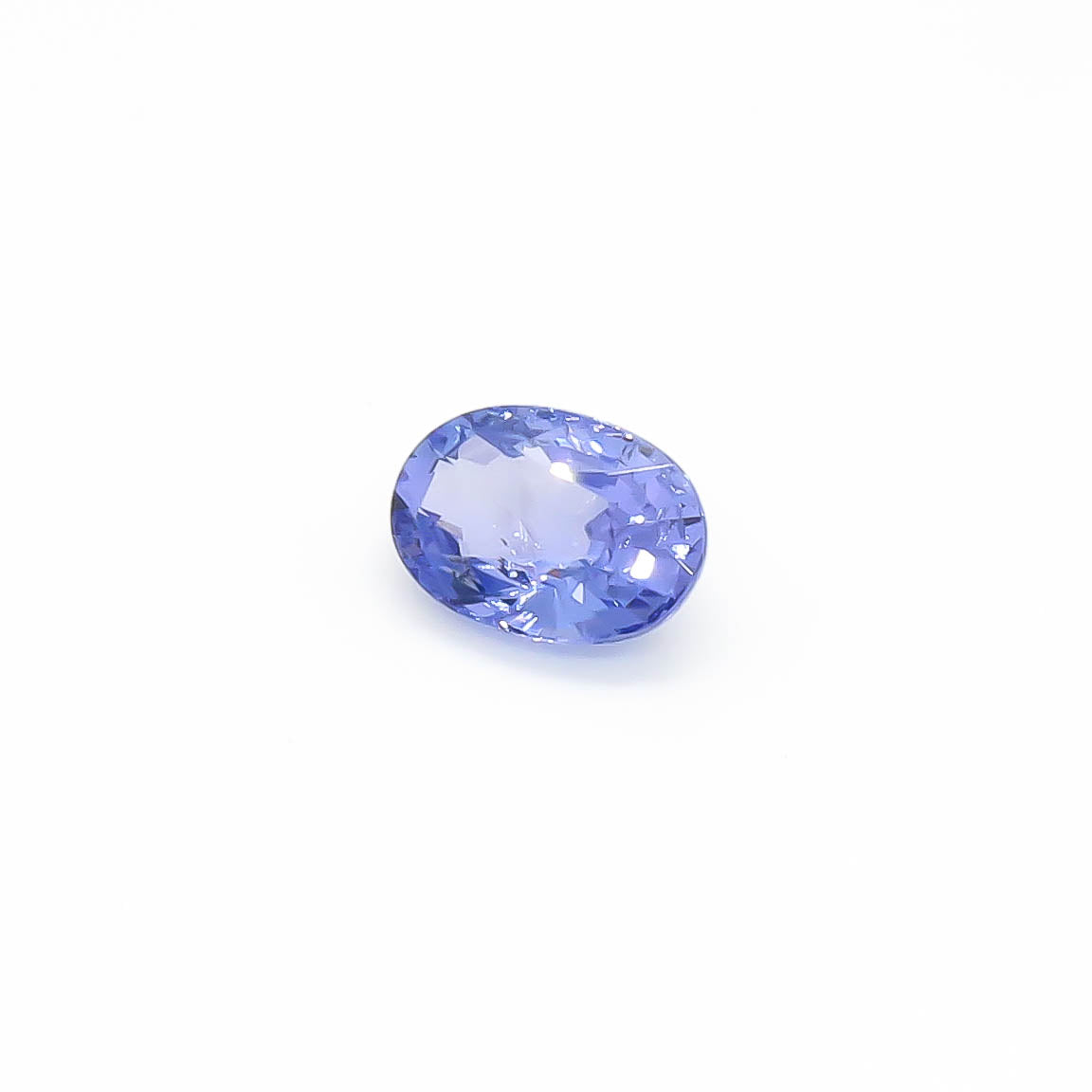 1.3 ct Oval Faceted Bluish-Purple Peacock Tanzanite