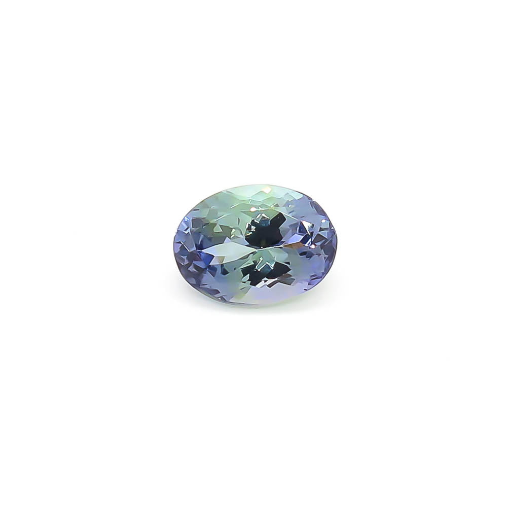 2.65 ct Oval Faceted Purple- Green Peacock Tanzanite