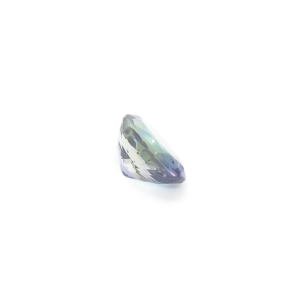 2.65 ct Oval Faceted Purple- Green Peacock Tanzanite