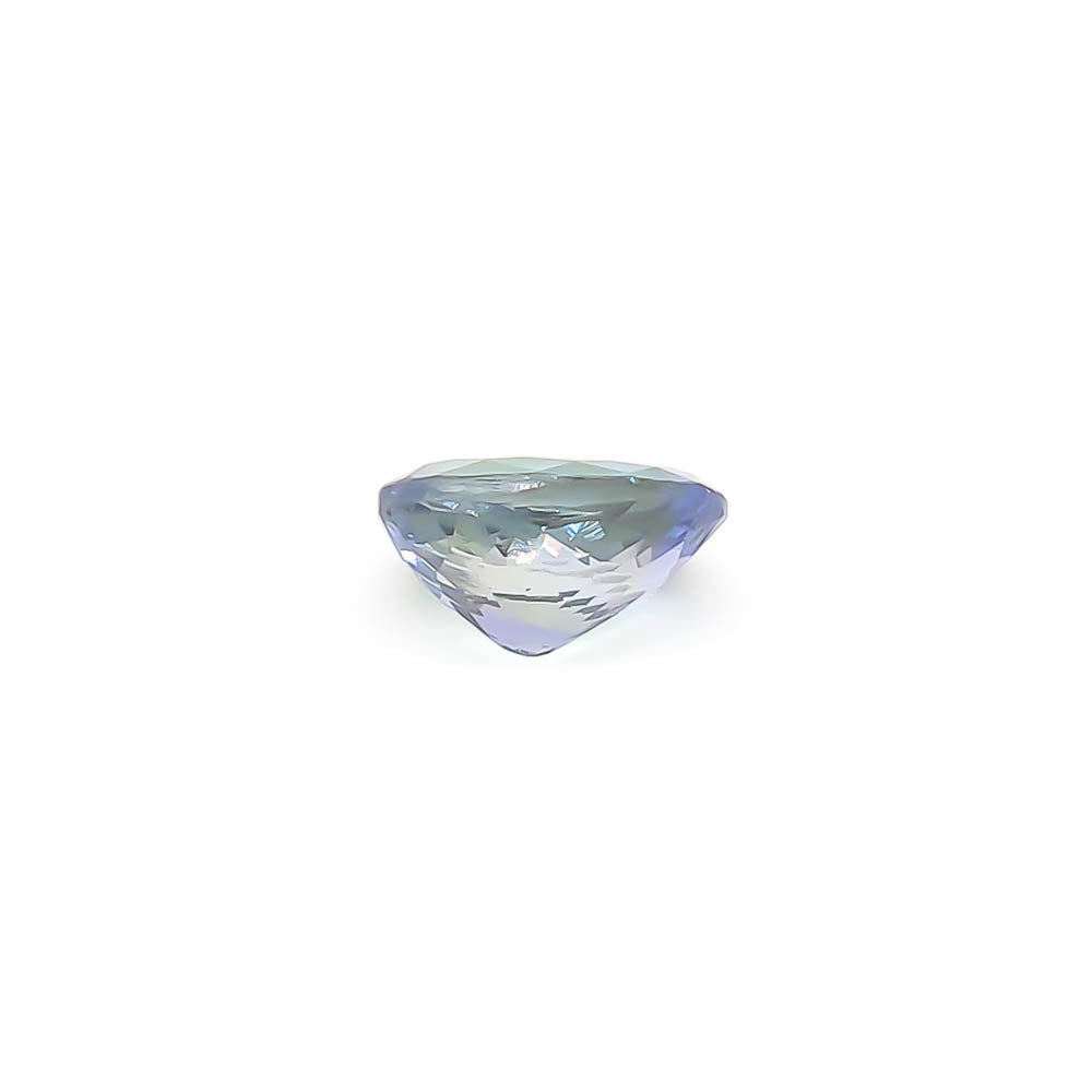 2.65 ct Oval Faceted Purple- Green Peacock Tanzanite