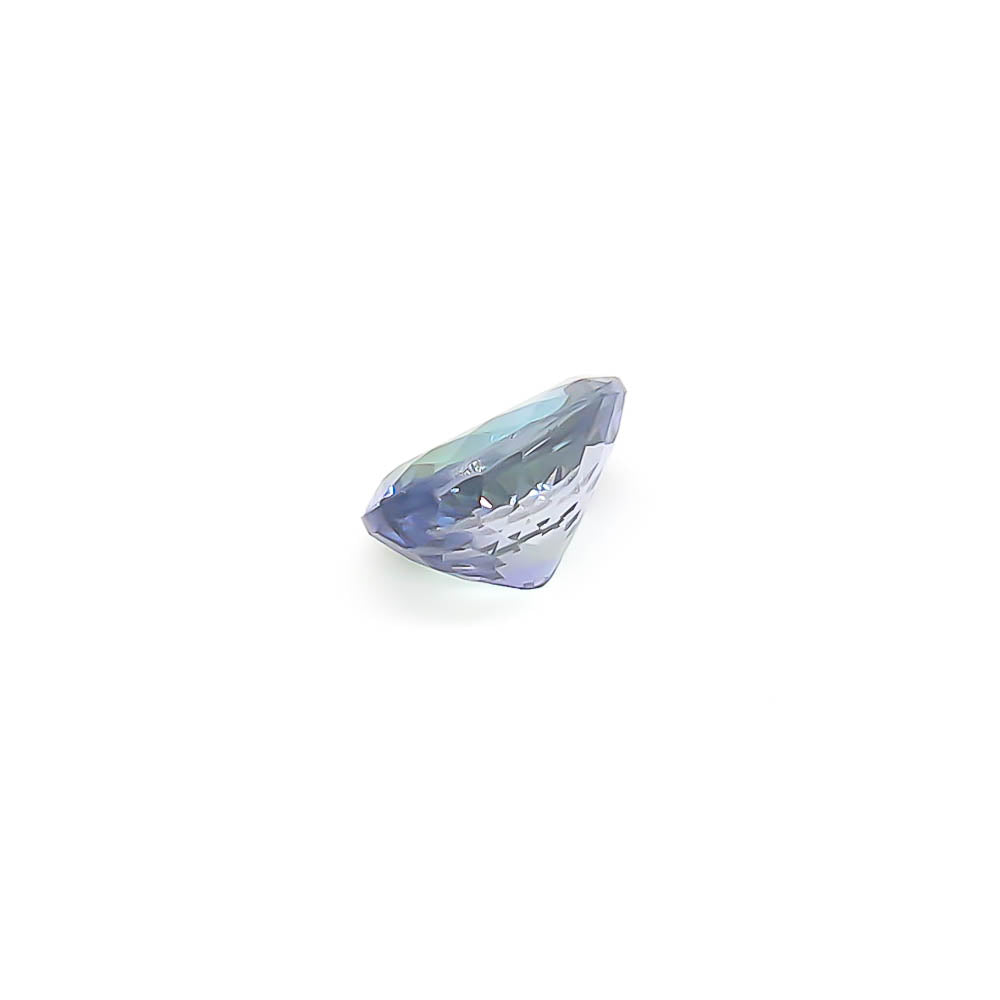 2.65 ct Oval Faceted Purple- Green Peacock Tanzanite