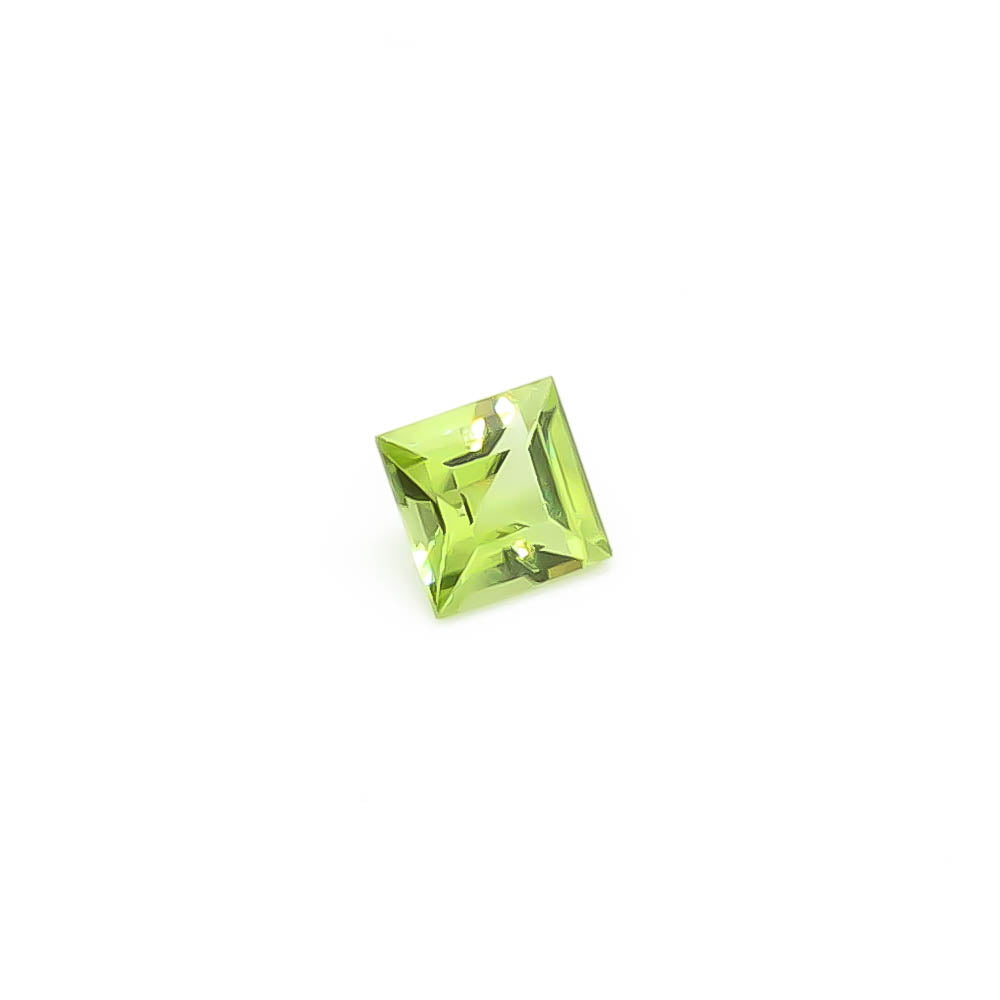 0.671 ct (5mm) Square Faceted Locally Sourced Peridot