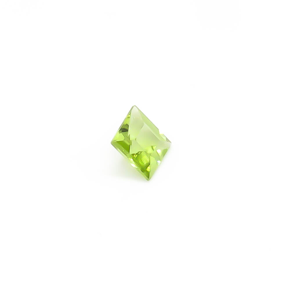 0.671 ct (5mm) Square Faceted Locally Sourced Peridot