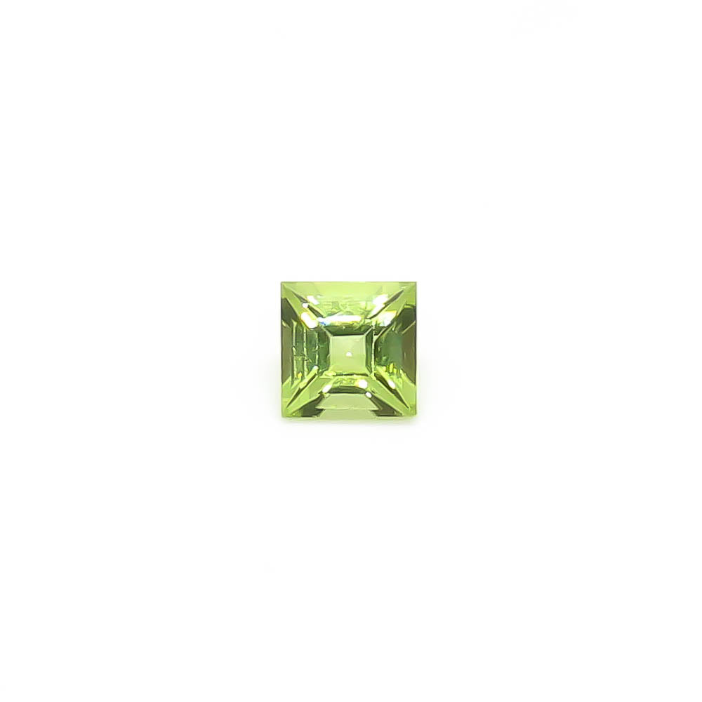 0.671 ct (5mm) Square Faceted Locally Sourced Peridot