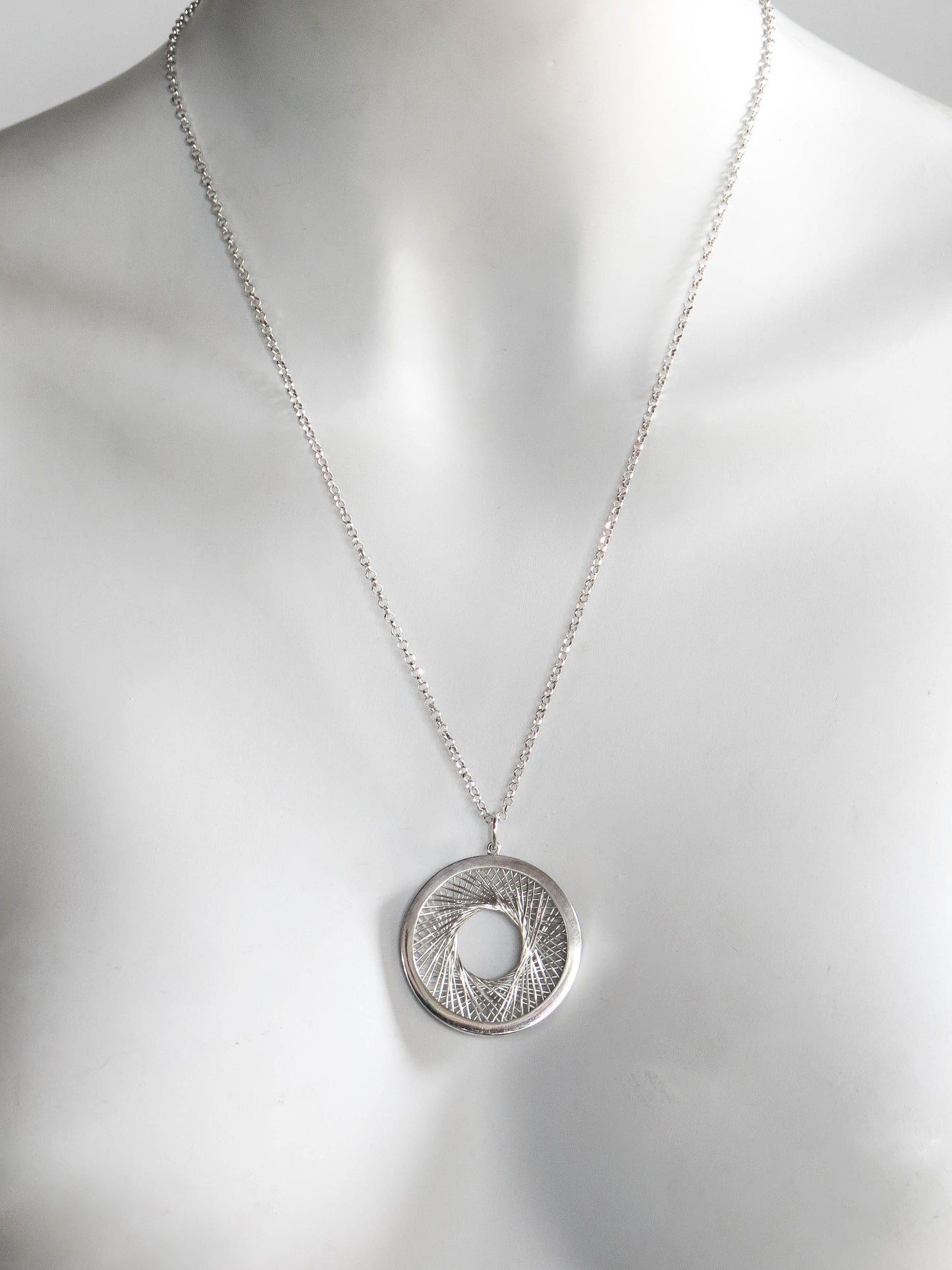 Contemporary Filigree Pendant