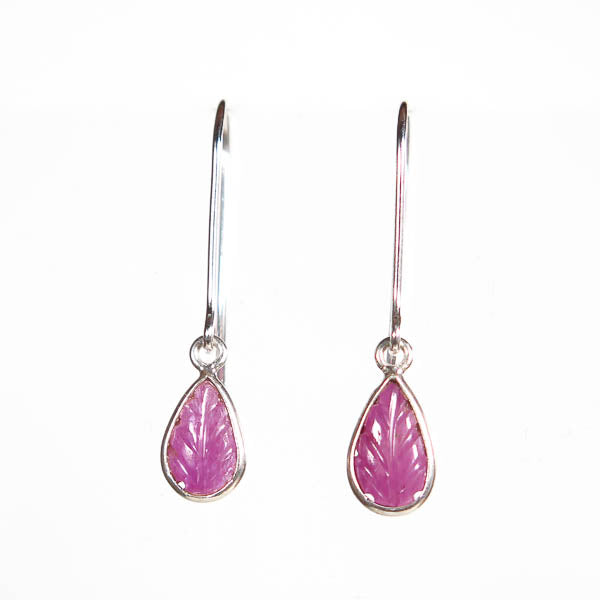 CARVED TOURMALINE EARRINGS