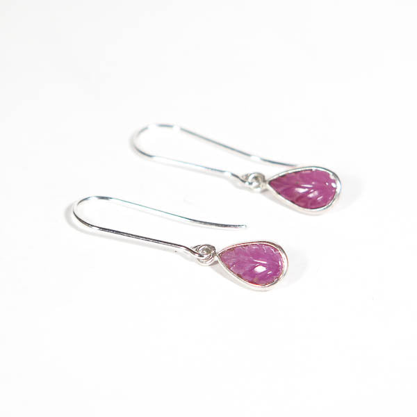 CARVED TOURMALINE EARRINGS