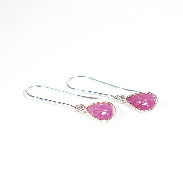 CARVED TOURMALINE EARRINGS